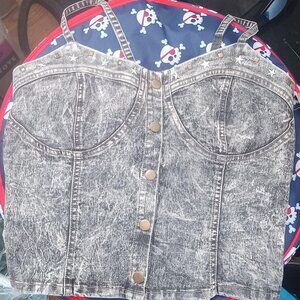 Denim Corset top